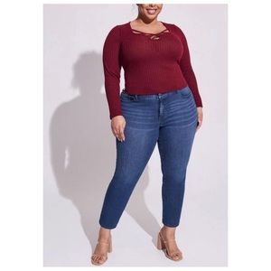 Torrid Women's Sz 18 Perfect Skinny Jeans Premium Mid Rise Ankle Denim